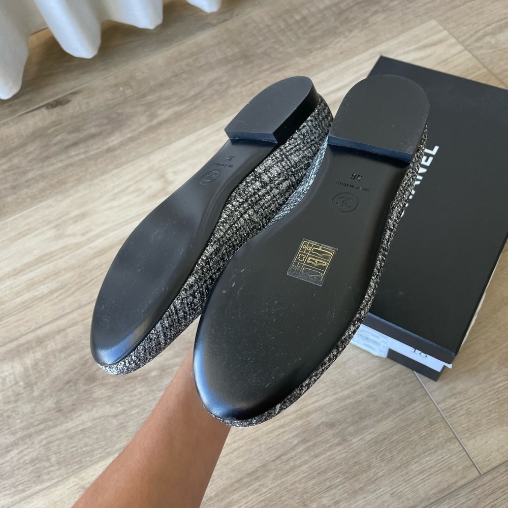 Chanel tweed mocassins loafers - Picture 4 of 6
